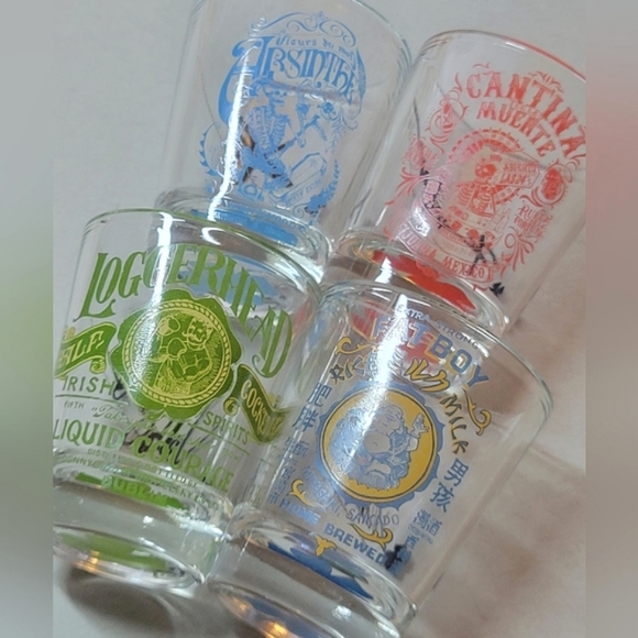 Lucky Brand Other - Vintage Lucky Brand Shot Glass Set of 4